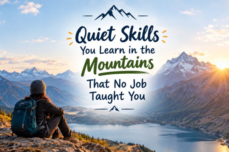 Quiet Skills You Learn in The Mountains